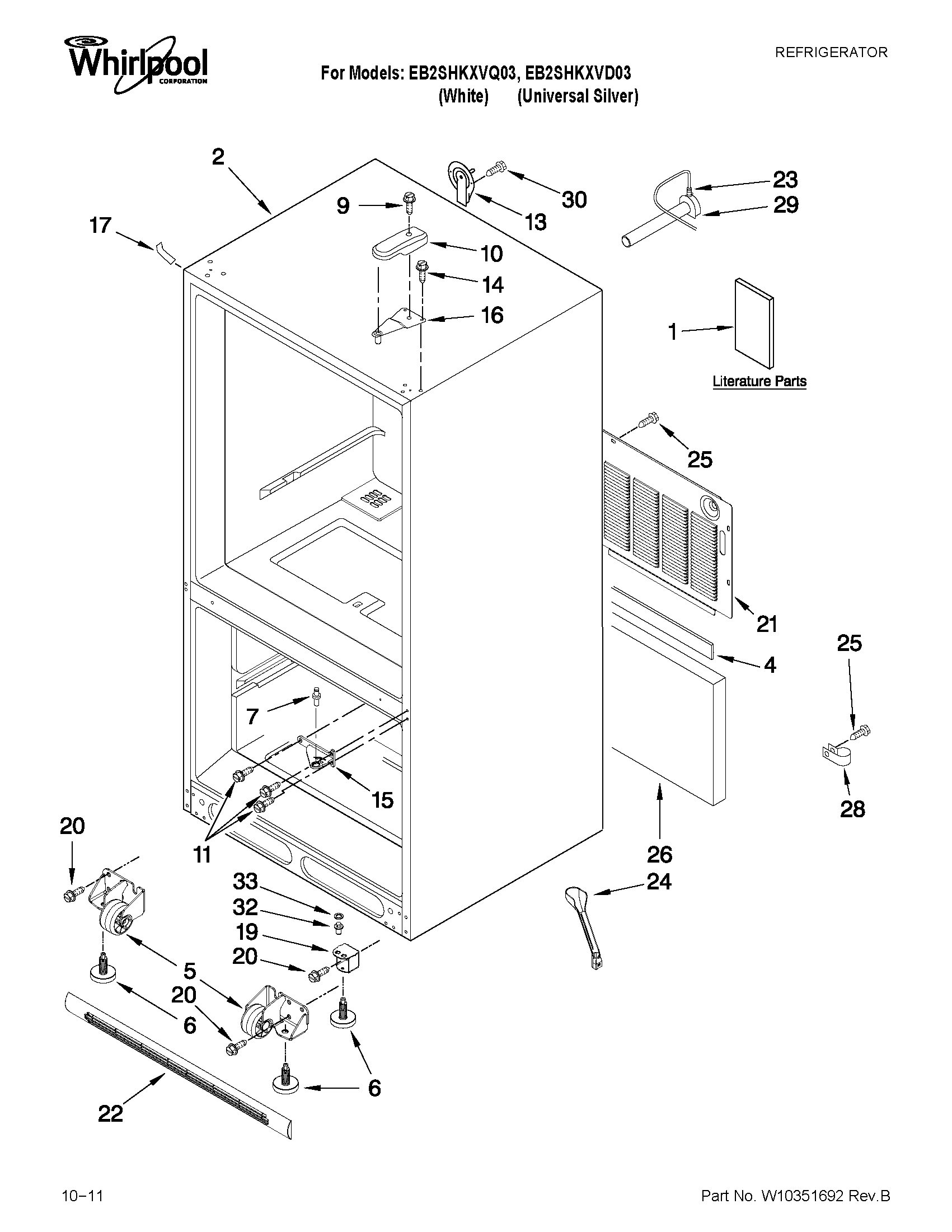 Cabinet parts