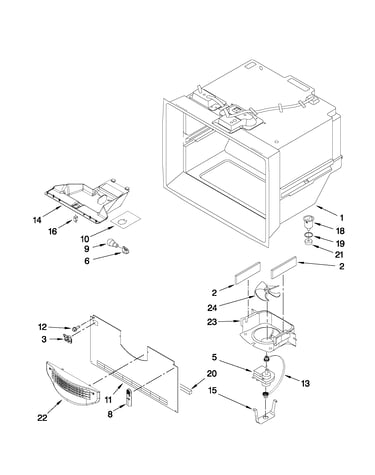 Freezer liner parts