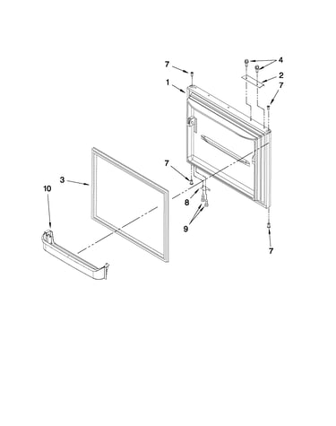 Freezer door parts