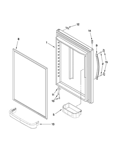 Refrigerator door parts