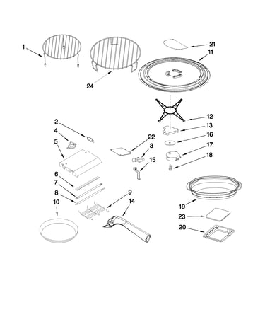 Rack and turntable parts