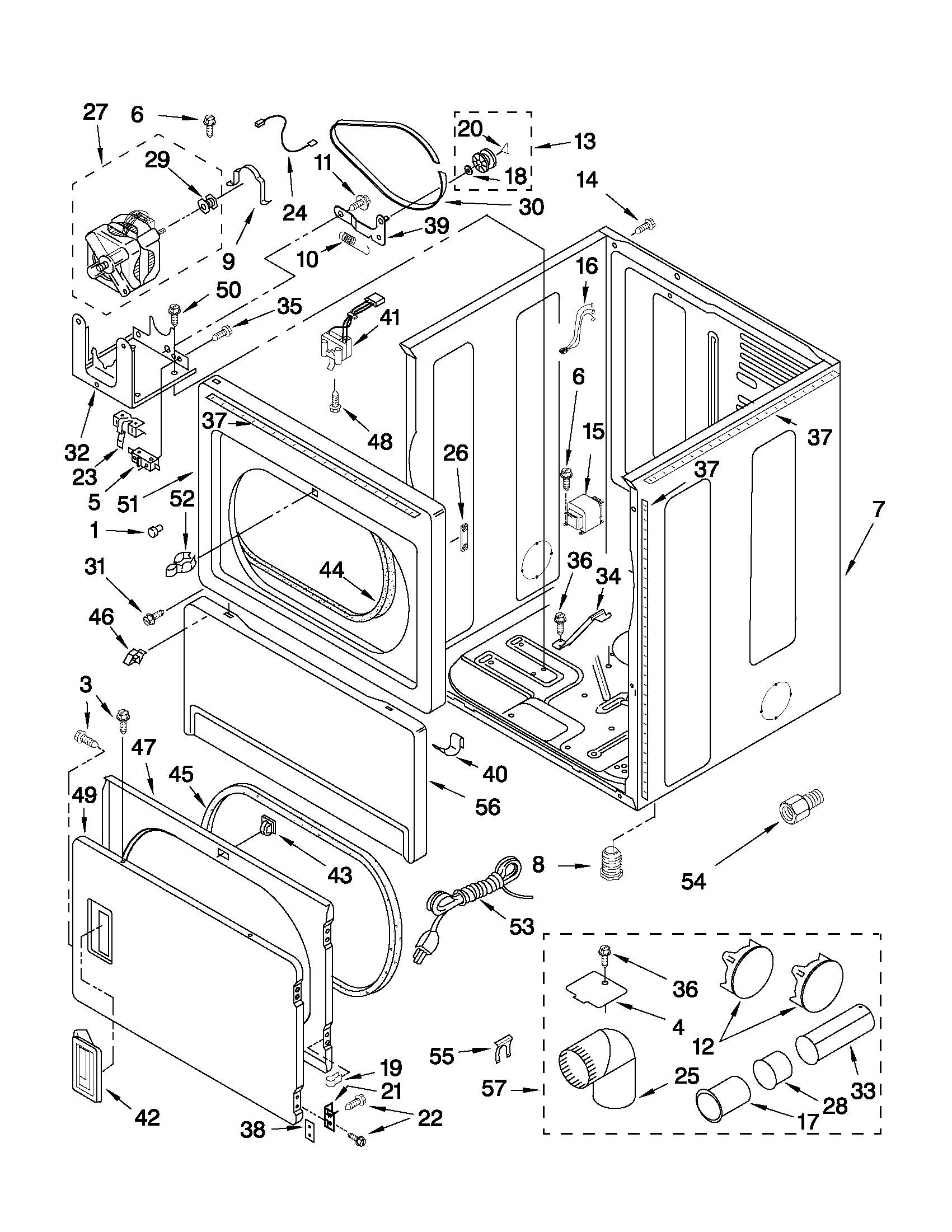 Cabinet parts