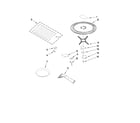 KitchenAid KHMS2050SSS3 rack and turntable parts diagram