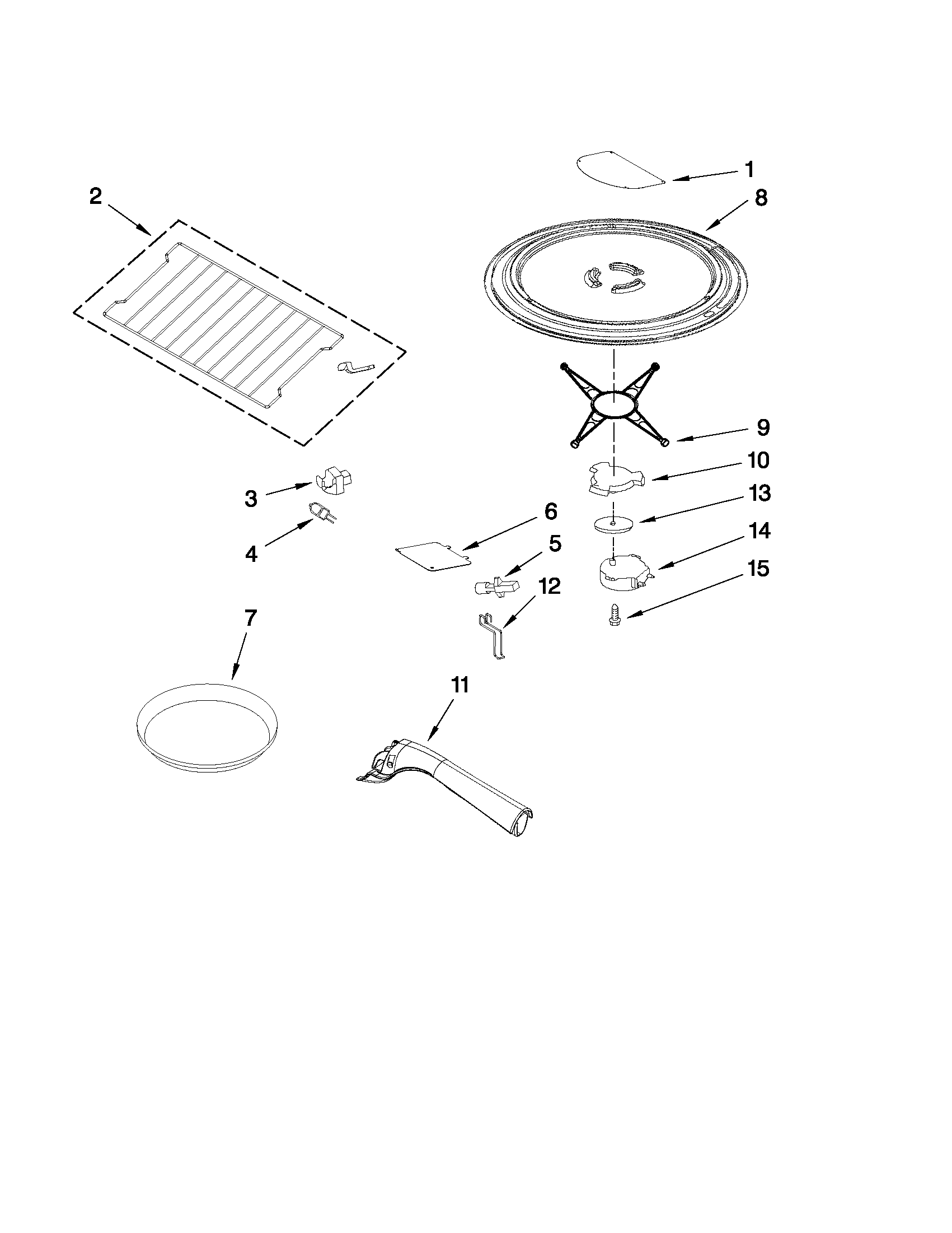 Rack and turntable parts