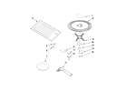 KitchenAid YKHMS2050SS3 rack and turntable parts diagram