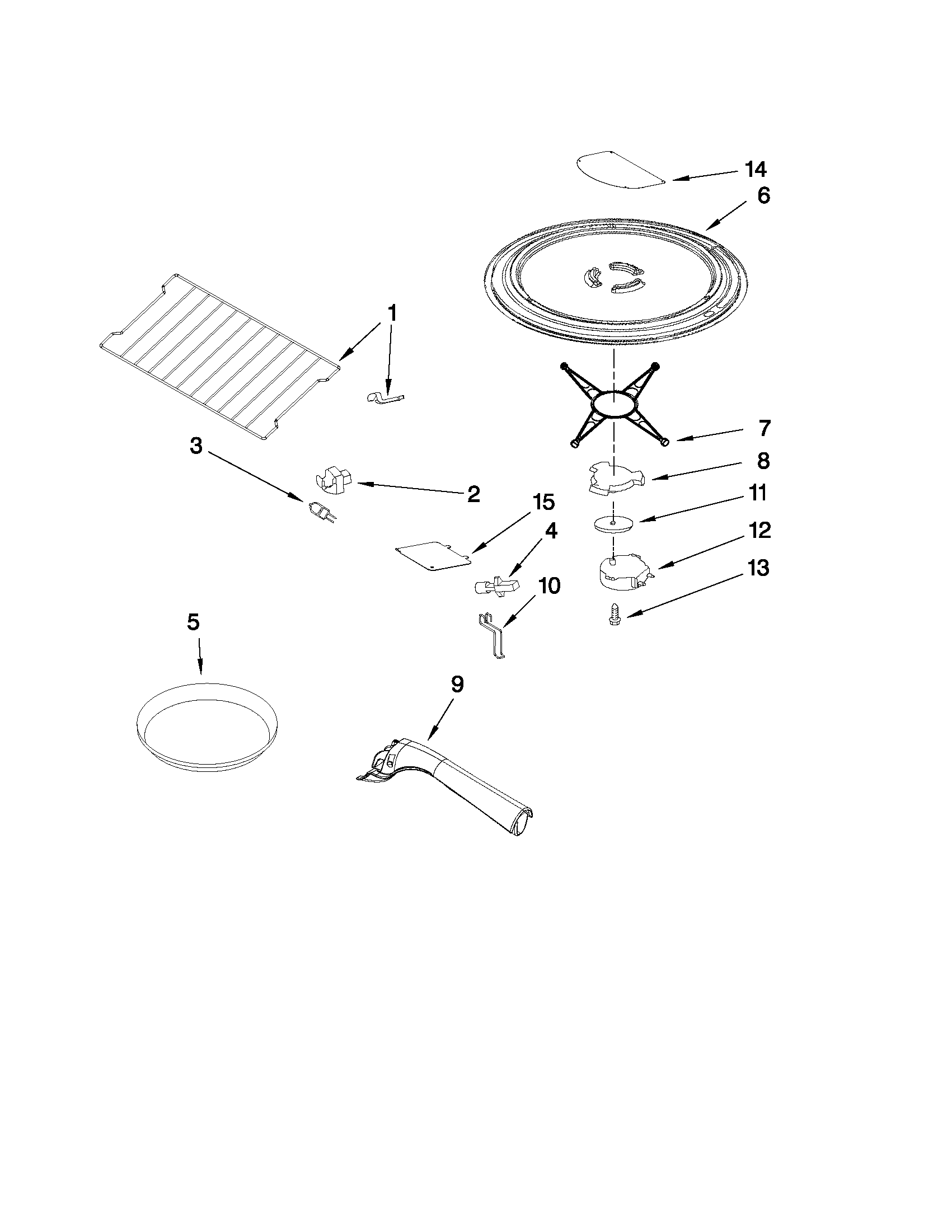 Rack and turntable parts