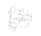 KitchenAid KHMS2056SBL2 cabinet and installation parts diagram