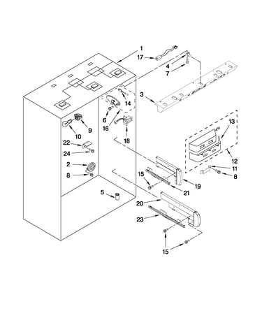 Refrigerator liner parts