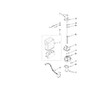 KitchenAid KSRG25FVBL05 motor and ice container parts diagram