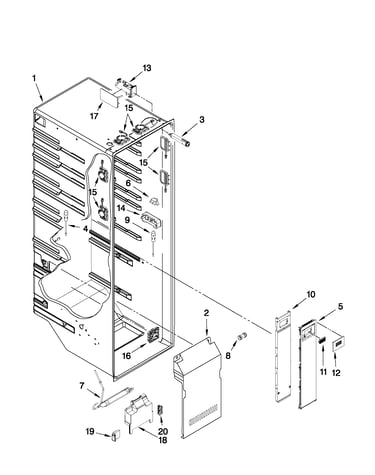 Refrigerator liner parts