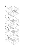 Refrigerator shelf parts