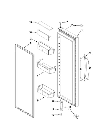 Refrigerator door parts
