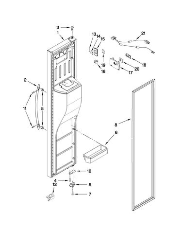 Freezer door parts