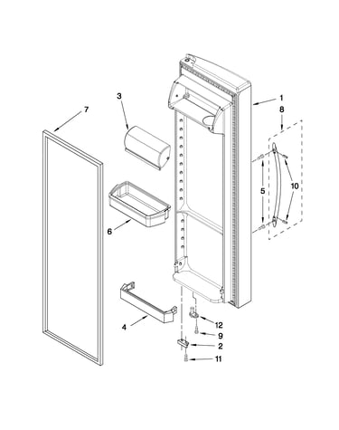 Refrigerator door parts