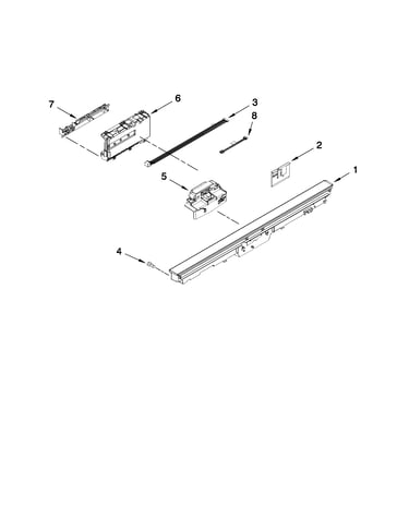 Control panel and latch parts