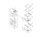 Whirlpool GSC25C5EYY01 freezer liner parts diagram