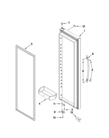 Refrigerator door parts