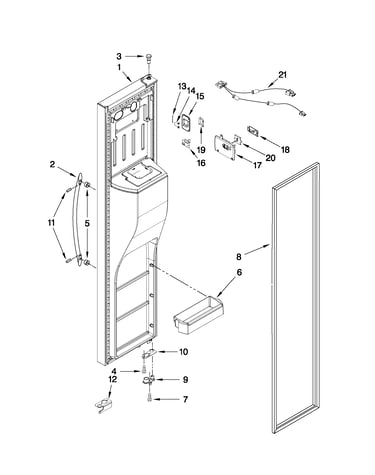 Freezer door parts