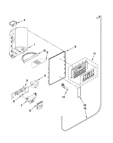 Dispenser front parts