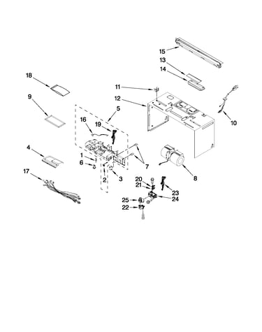 Cabinet and air flow parts