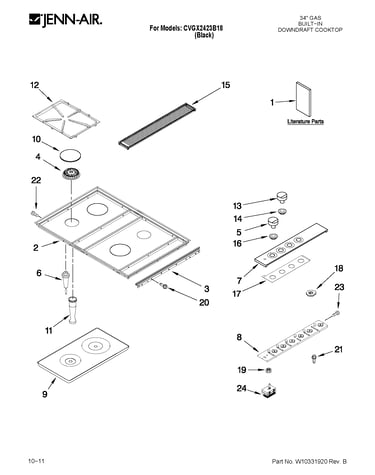 Cooktop parts