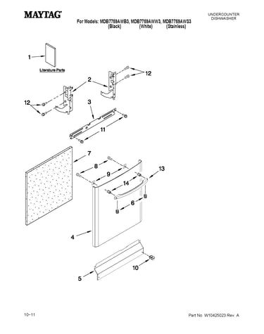 Door and panel parts