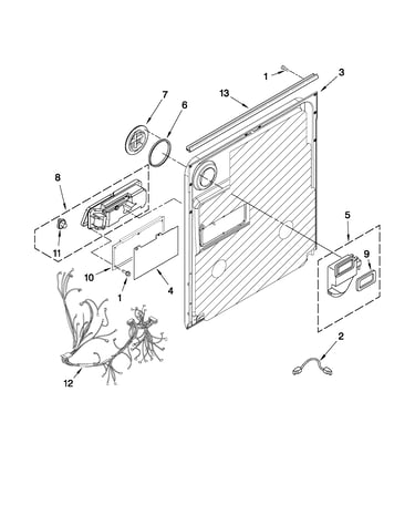 Inner door parts
