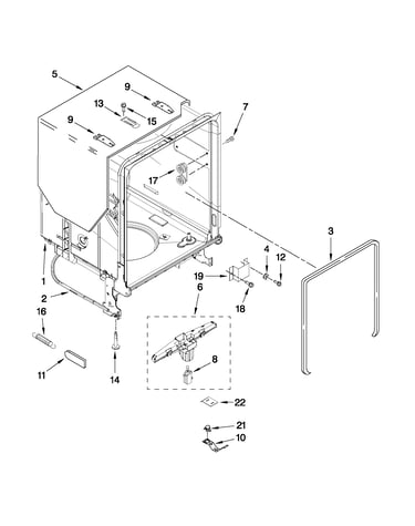 Tub and frame parts