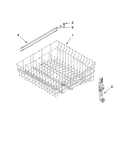 Upper rack and track parts