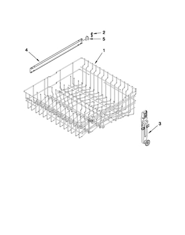 Upper rack and track parts
