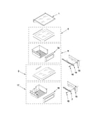 Refrigerator shelf parts