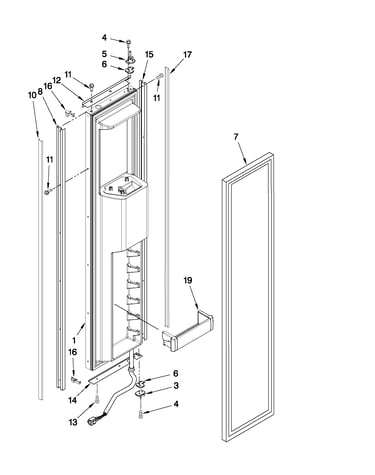 Freezer door parts
