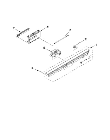 Control panel and latch parts