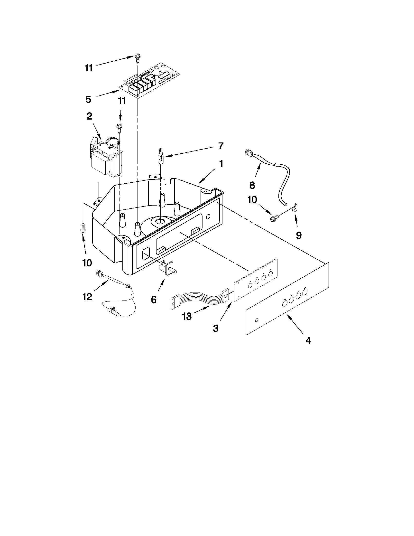 Control panel parts
