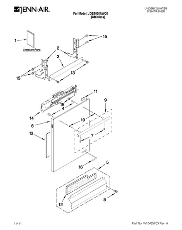 Door and panel parts
