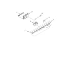 Jenn-Air JDB8000AWC0 control panel and latch parts diagram