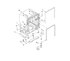 Jenn-Air JDB8000AWC0 tub and frame parts diagram