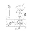 Jenn-Air JDB8000AWC0 pump, washarm and motor parts diagram