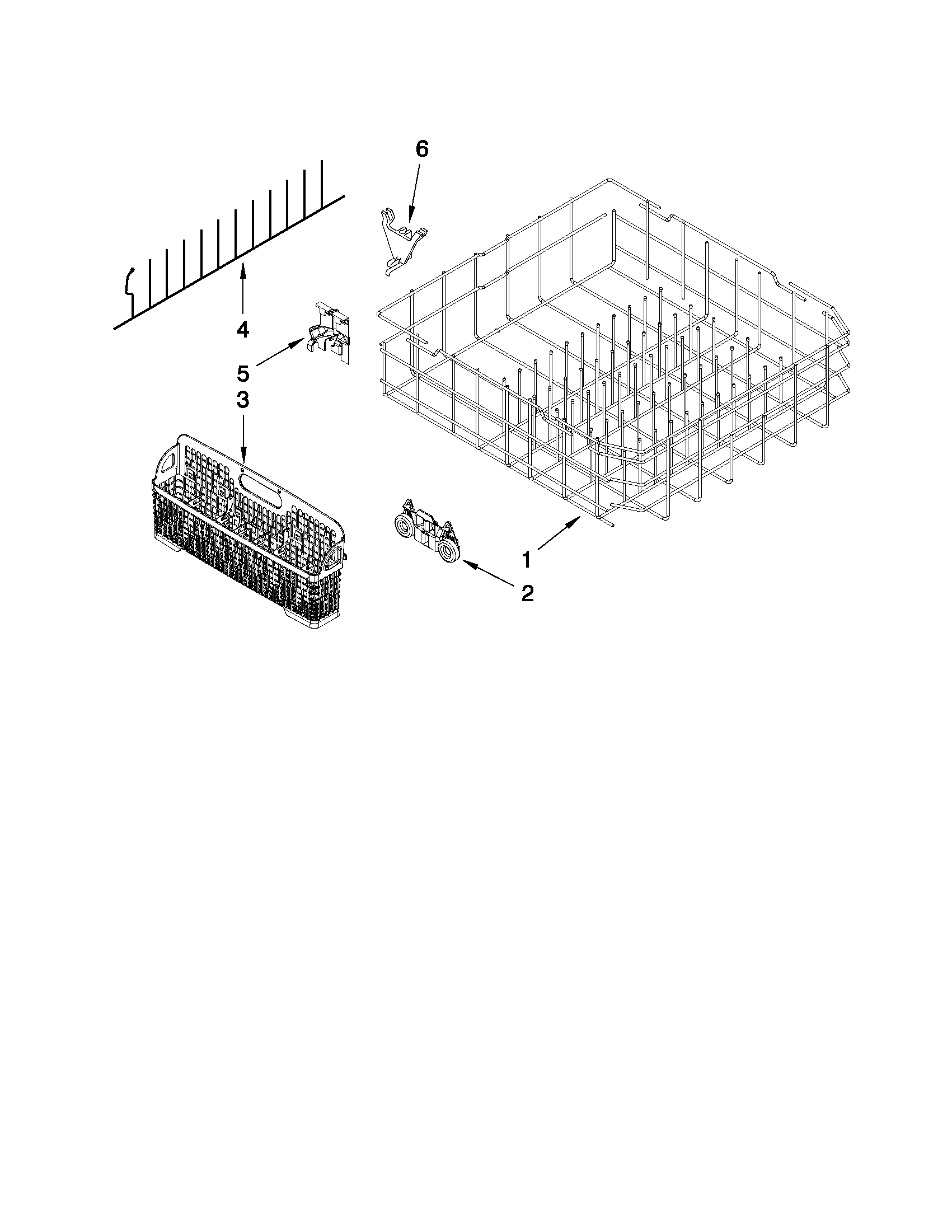 Lower rack parts