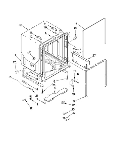 Tub and frame parts