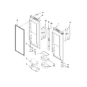 KitchenAid KFCS22EVMS4 refrigerator door parts diagram