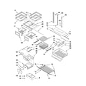 KitchenAid KFCS22EVMS4 shelf parts diagram