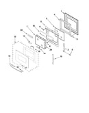 Oven door parts