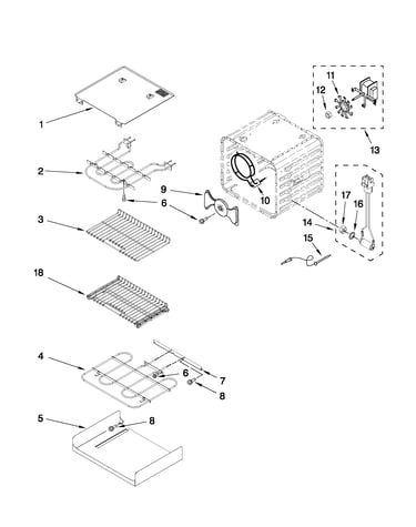 Internal oven parts