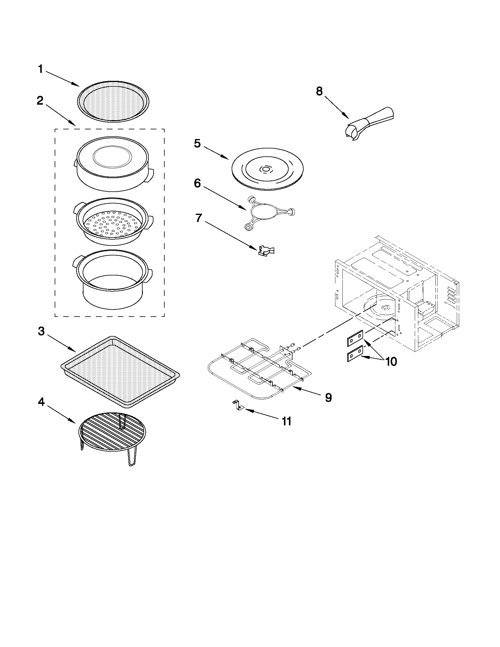 INTERNAL MICROWAVE PARTS