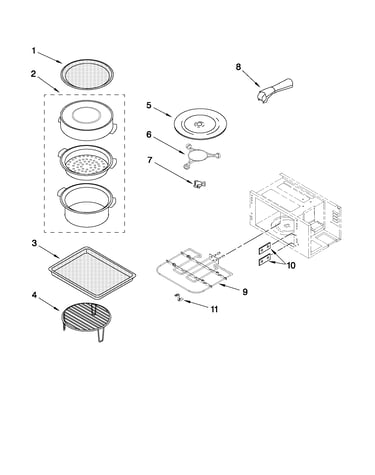 Internal microwave parts