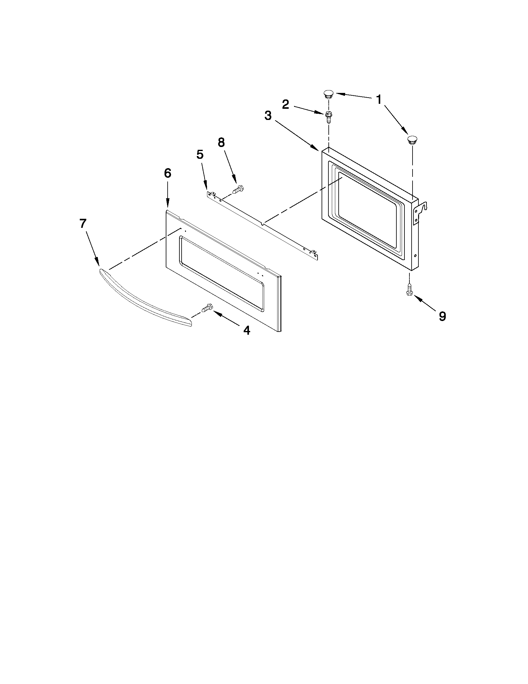 MICROWAVE DOOR PARTS
