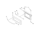 Microwave door parts