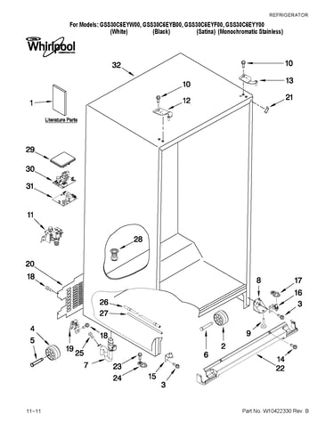 Cabinet parts