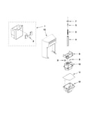 Motor and ice container parts
